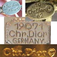 christian dior hallmarks|christian dior jewelry marks.